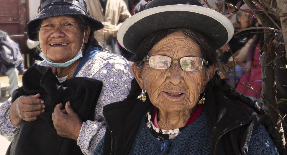 Las personas adultas mayores representan el 10,1% de la población total en Bolivia. Foto: ABI