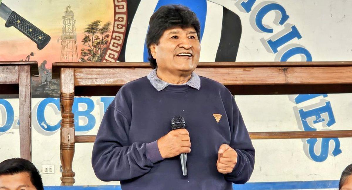 El expresidente Evo Morales generó polémica al tildar de "inconstitucional" el referendo de Arce. Foto: Twitter vía @EvoEsPueblo.