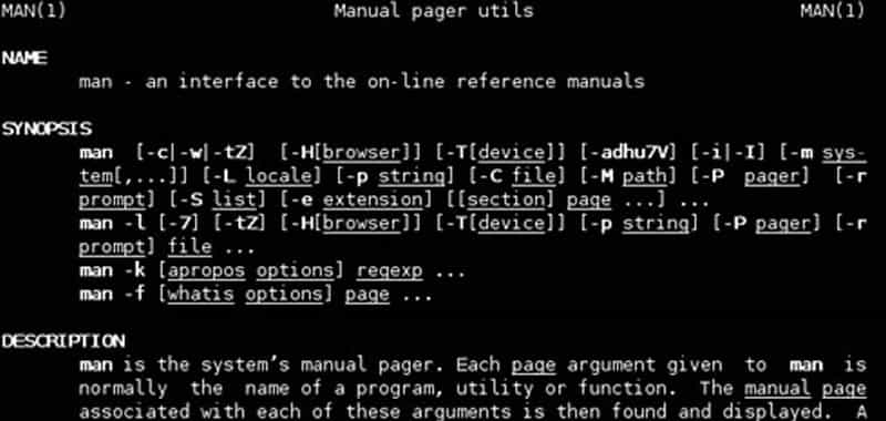 The online manual. Documentation of UNIX, Linux, and GNU | Websites Management | This section and the following introduce the different documentation mechanisms that exist in UNIX and Linux. It is very important to move with agility between them since they represent a valuable help for any UNIX user
