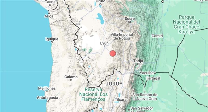 Registran sismo de magnitud 4,2 en Potosí