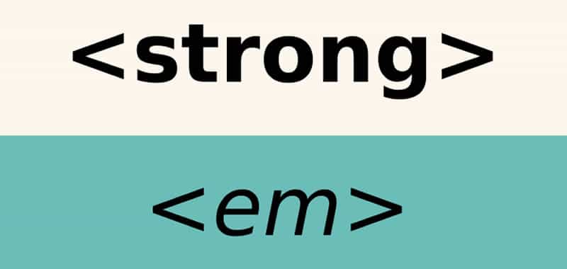 Text in a Website - Differences tags strong, em, b, i, u | Learn HTML | The logical elements have dominated the HTML markup from XHTML 1.0, eliminating many elements in physical format such as font, u, s, among others